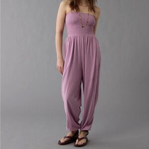 American Eagle Outfitters Strapless Jumpsuit